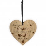  Thank You GREAT TEACHER GIFT Engraved Heart Teacher Gifts