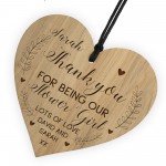 Personalised Flower Girl Gifts Engraved Heart Thank You Gift