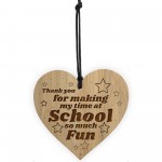 Teacher Gifts Leaving School Engraved Heart Thank You Gifts