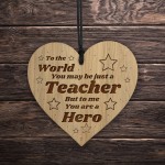 Teacher Thank You Gift Engraved Heart Teacher Gifts School