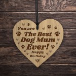 Birthday Gift For Dog Mum Engraved Heart Mum Gift From Dog Pet