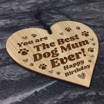 Birthday Gift For Dog Mum Engraved Heart Mum Gift From Dog Pet