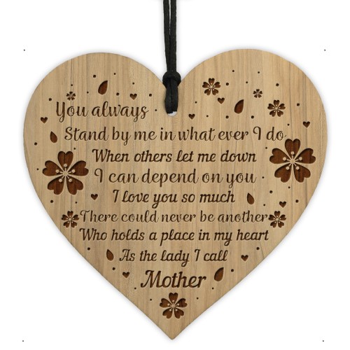 Mum Gifts Wood Heart Poem Mum Birthday Christmas Gift Ideas