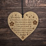 Mum Gifts Wood Heart Poem Mum Birthday Christmas Gift Ideas