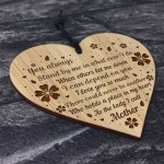 Mum Gifts Wood Heart Poem Mum Birthday Christmas Gift Ideas