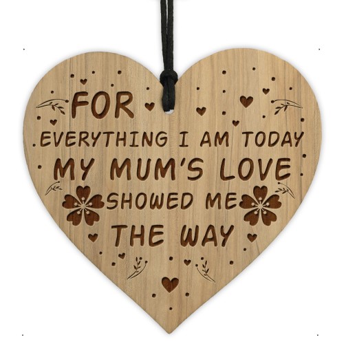 Thank You Gift For Mum Engraved Heart Novelty Mum Gifts