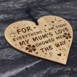 Thank You Gift For Mum Engraved Heart Novelty Mum Gifts