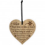 Special Gift For Nan Birthday Christmas Engraved Heart Thank You