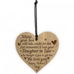 Funny Mothers Day Gift From Son Daughter In Law Engraved Heart N