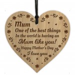 Thank You Gift For Mum Engraved Heart Mothers Day Gift From Son