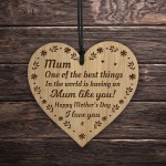 Thank You Gift For Mum Engraved Heart Mothers Day Gift From Son