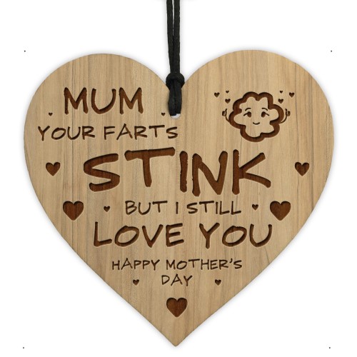 Funny Mothers Day Gift FARTS STINK Joke Novelty Mum Gifts