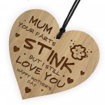 Funny Mothers Day Gift FARTS STINK Joke Novelty Mum Gifts