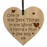 Thank You Gift For Mum Engraved Heart Mum Birthday Gifts