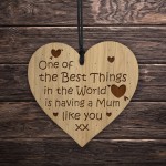 Thank You Gift For Mum Engraved Heart Mum Birthday Gifts