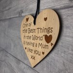 Thank You Gift For Mum Engraved Heart Mum Birthday Gifts