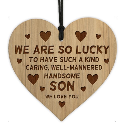  Son Birthday Gifts Engraved Heart Son Christmas Gifts For Him