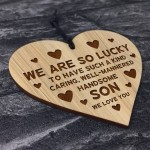  Son Birthday Gifts Engraved Heart Son Christmas Gifts For Him