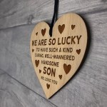  Son Birthday Gifts Engraved Heart Son Christmas Gifts For Him