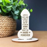 Funny Rude Friendship Plaque Stand Novelty Birthday Christmas