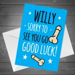 Funny Leaving Card For Colleague Cards For New Job Farewell Card