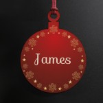 1st First Christmas Bauble Personalised Babys 1st Christmas