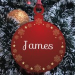 1st First Christmas Bauble Personalised Babys 1st Christmas