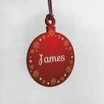 1st First Christmas Bauble Personalised Babys 1st Christmas