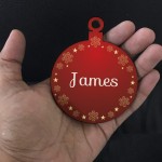 1st First Christmas Bauble Personalised Babys 1st Christmas