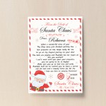 Personalised Letter From Santa Nice List Certificate Daughter