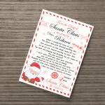 Personalised Letter From Santa Nice List Certificate Daughter