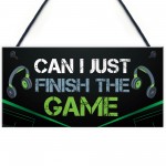 Gamer Gifts Funny Gaming Sign For Games Room Boys Bedroom