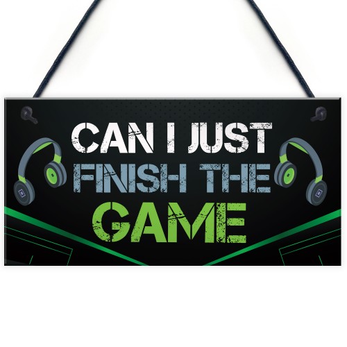 Gamer Gifts Funny Gaming Sign For Games Room Boys Bedroom