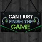 Gamer Gifts Funny Gaming Sign For Games Room Boys Bedroom