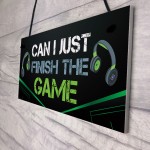 Gamer Gifts Funny Gaming Sign For Games Room Boys Bedroom