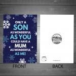 Funny Christmas Card For Son Christmas Novelty Humour Card