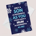 Funny Christmas Card For Son Christmas Novelty Humour Card