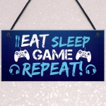 Gaming Bedroom Sign Gamer Accessories For Man Cave Gaming