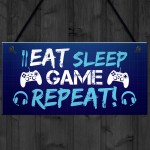 Gaming Bedroom Sign Gamer Accessories For Man Cave Gaming