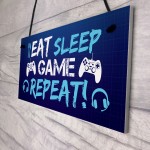 Gaming Bedroom Sign Gamer Accessories For Man Cave Gaming