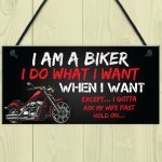 Funny Biker Gifts Motorbike Plaque Man Cave Garage Sign Gifts