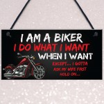 Funny Biker Gifts Motorbike Plaque Man Cave Garage Sign Gifts