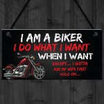 Funny Biker Gifts Motorbike Plaque Man Cave Garage Sign Gifts