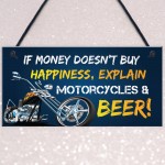 Motorcycle Biker Gifts For Him Men Dad Garage Sign Man Cave