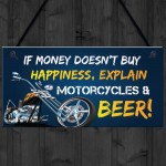 Motorcycle Biker Gifts For Him Men Dad Garage Sign Man Cave