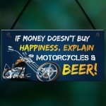 Motorcycle Biker Gifts For Him Men Dad Garage Sign Man Cave