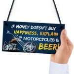 Motorcycle Biker Gifts For Him Men Dad Garage Sign Man Cave