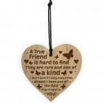 True Friendship Sign Best Friend Plaque Shabby Chic Heart