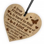 True Friendship Sign Best Friend Plaque Shabby Chic Heart