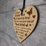 True Friendship Sign Best Friend Plaque Shabby Chic Heart